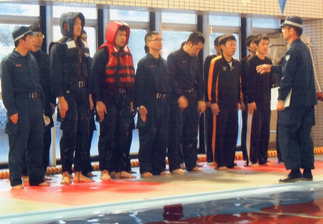 熱海署によるプール訓練